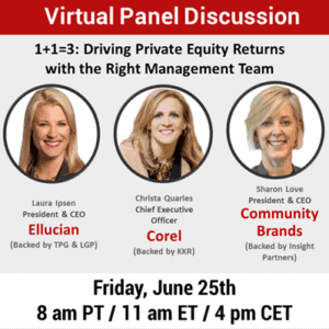 Lancer Group Presents: 1+1=3: Driving Private Equity Returns with the Right Management Team